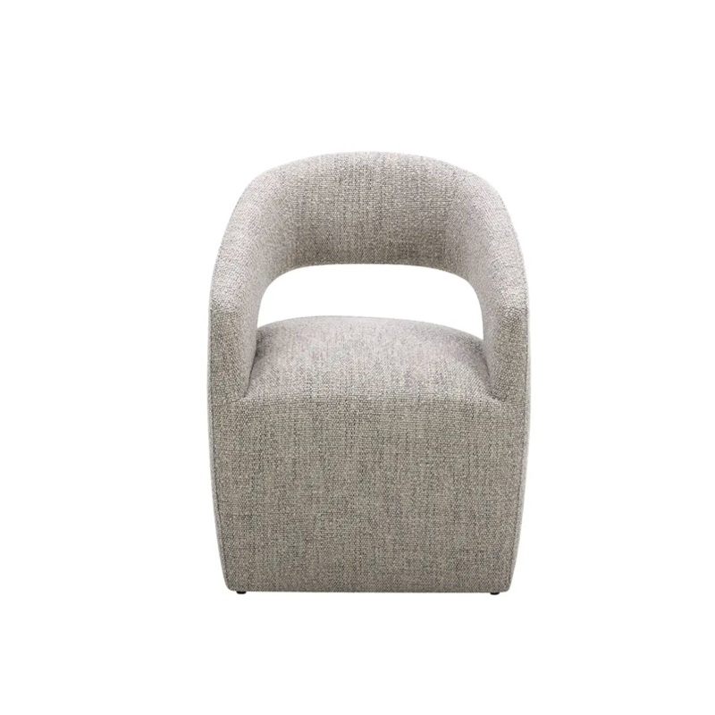 Barrow Rolling Dining Chair Grey Storm