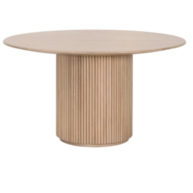 Belfast 54″ Round Dining Table – Natural Oak