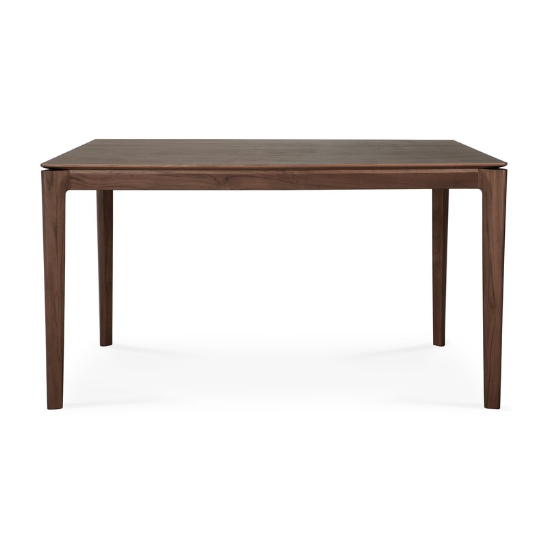 Bok Dining Table, 55″ – Teak Brown – Varnished