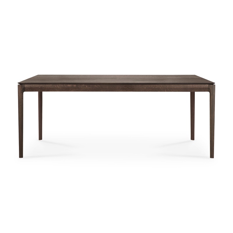 Bok Dining Table,78.5″- Brown Oak