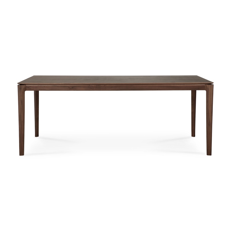 Bok Dining Table, 78.5″ – Teak Brown – Varnished