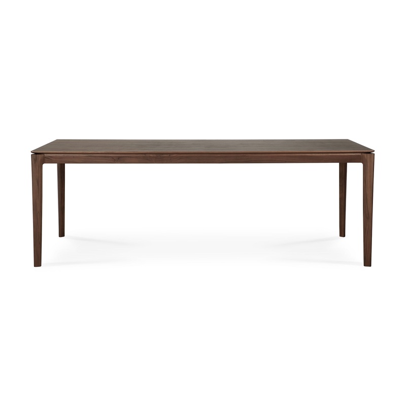 Bok Dining Table, 86.5″ – Teak Brown – Varnished