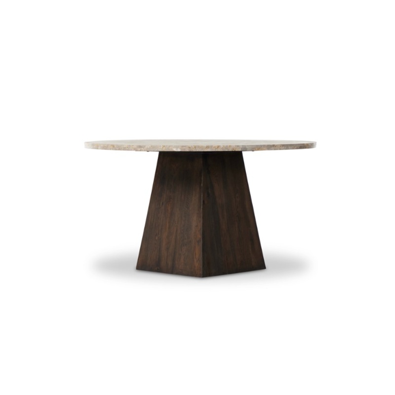 Brisa Round Dining Table – 55″ – Dune Onyx