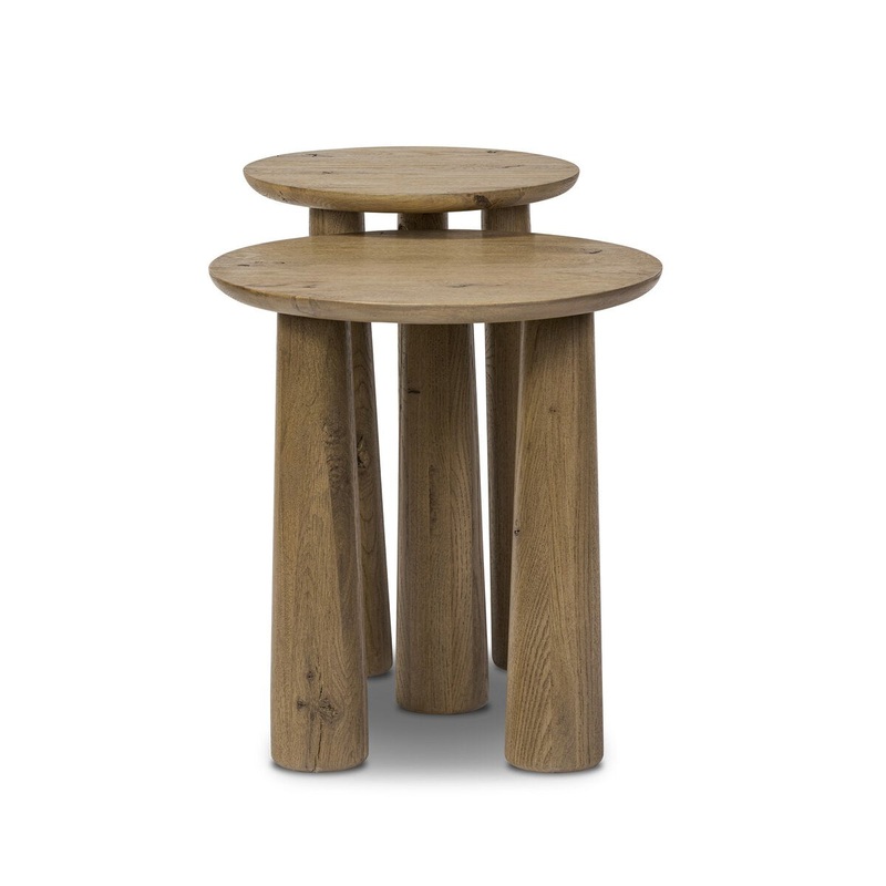 Cooper Nesting End Tables Set – Drifted Oak