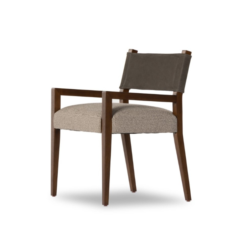 Ferris Dining Arm Chair – Nubuck Charcoal