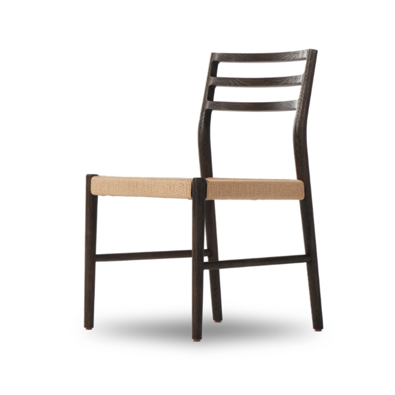 Glenmore Woven Dining Chair – Light Carbon