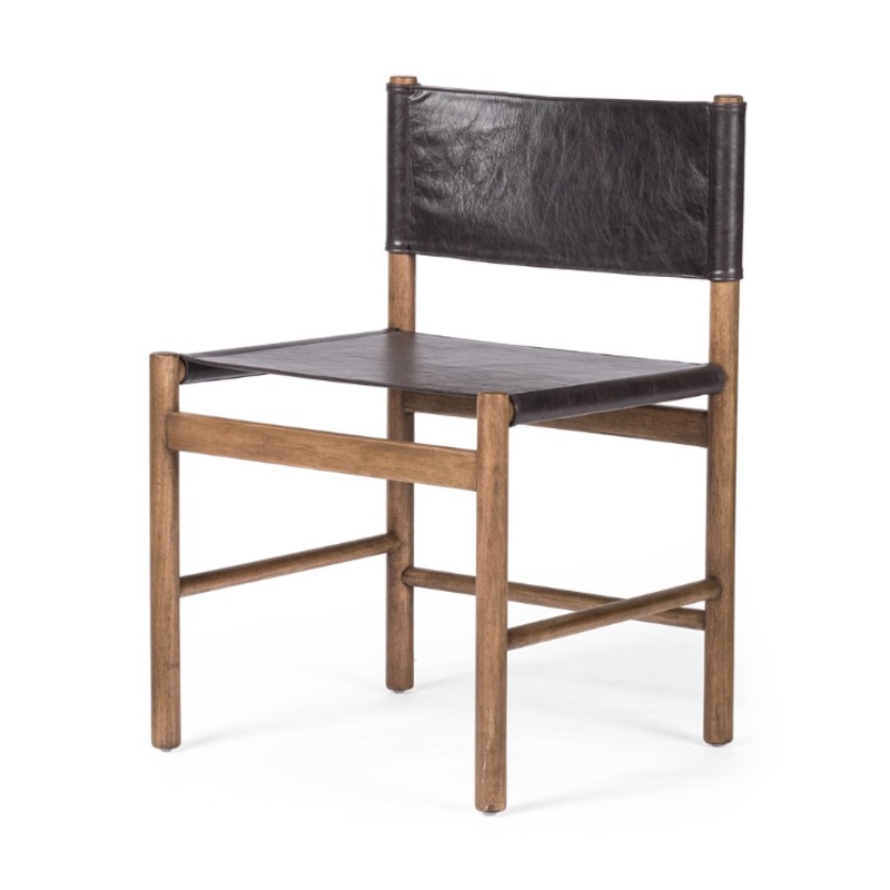 Kena Dining Chair – Sonoma Black w/ Solid Parawood