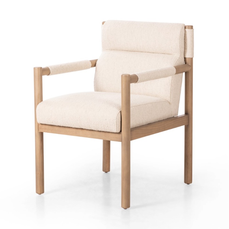 Kiano Dining Arm Chair – Charter Oatmeal