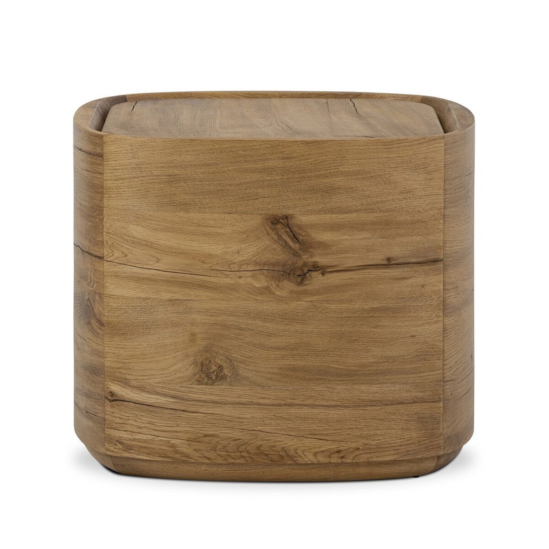 Leandro End Table – Natural Reclaimed French Oak