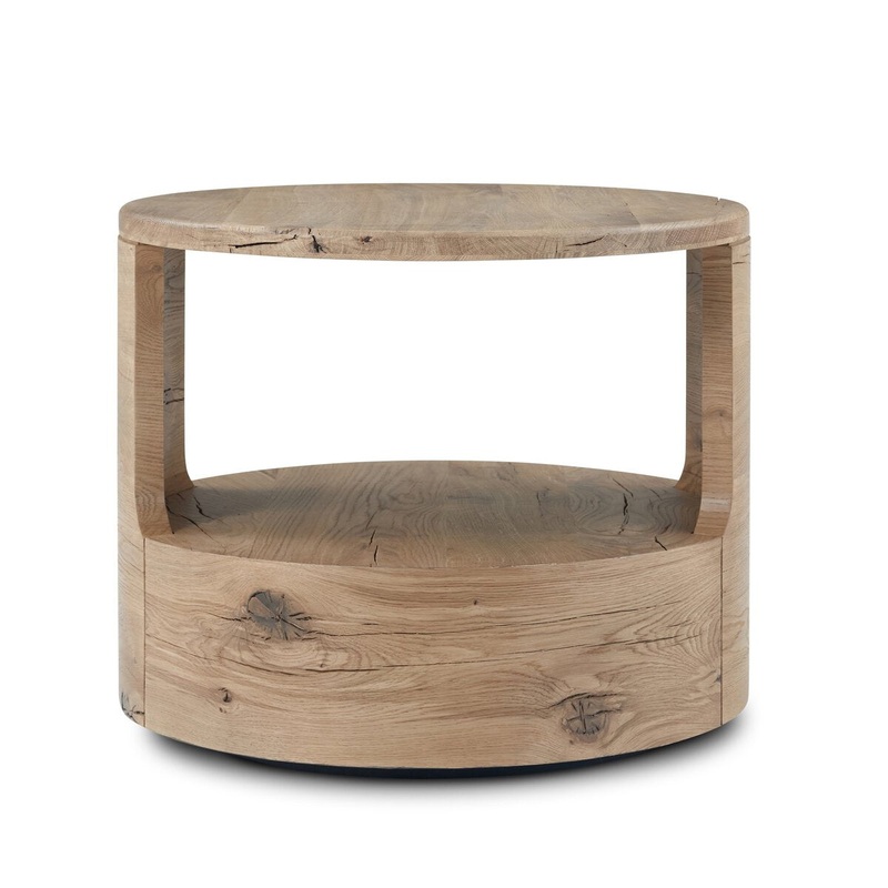 Matheus End Table – Natural Reclaimed French Oak
