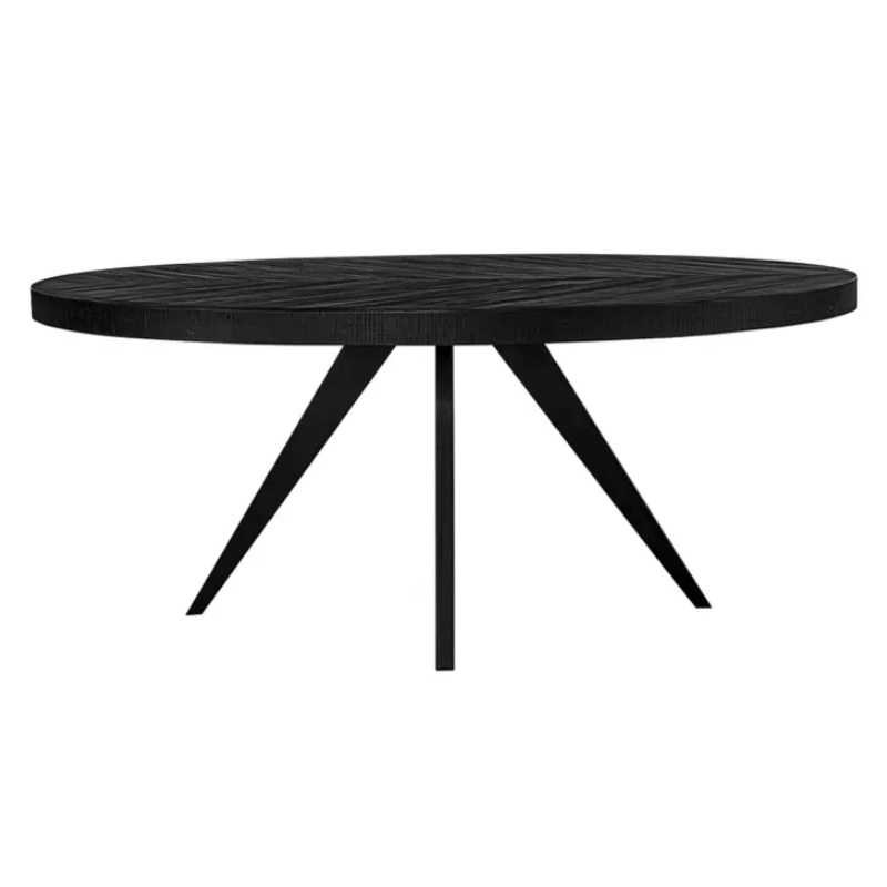 Parq Oval Dining Table Black