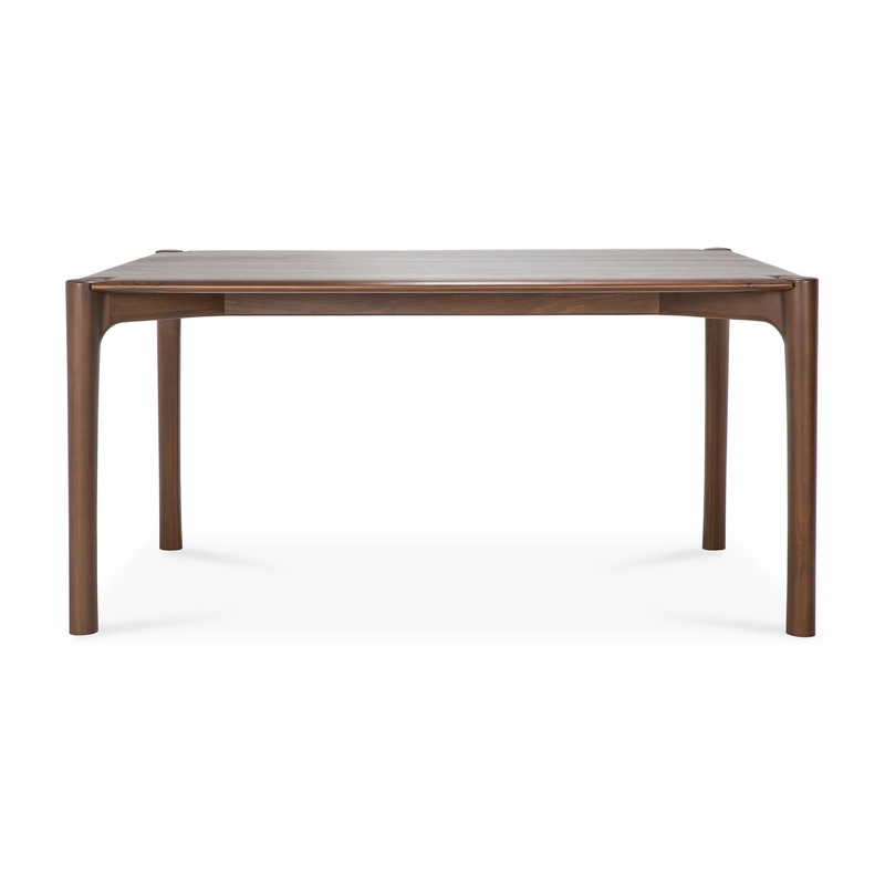 PI Dining Table,63″- Teak Brown