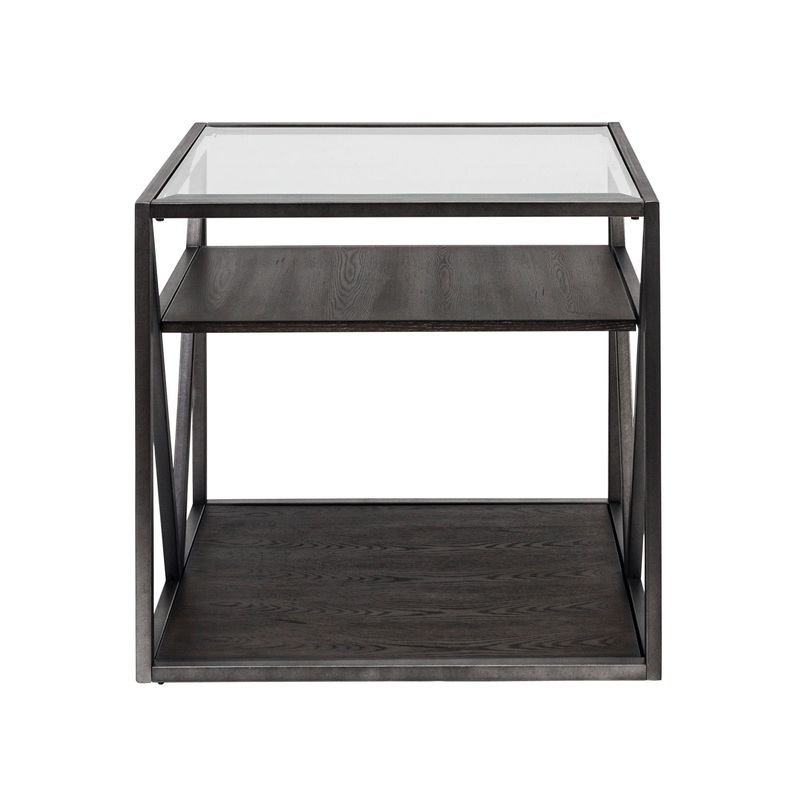 Arista – End Table – Dark Gray