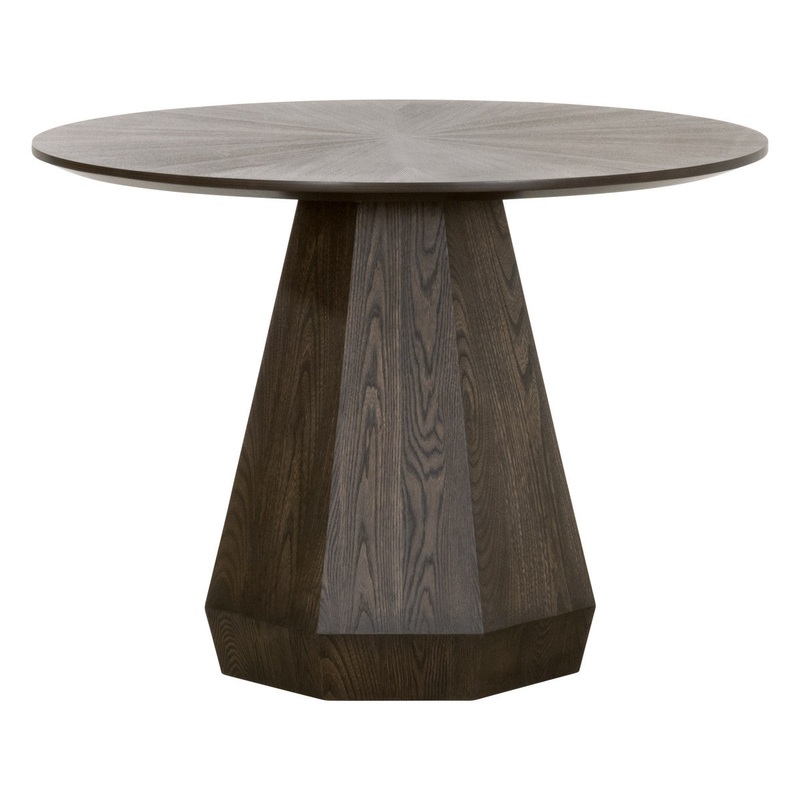 COULTER 42″ ROUND DINING TABLE – Burnished Brown Ash