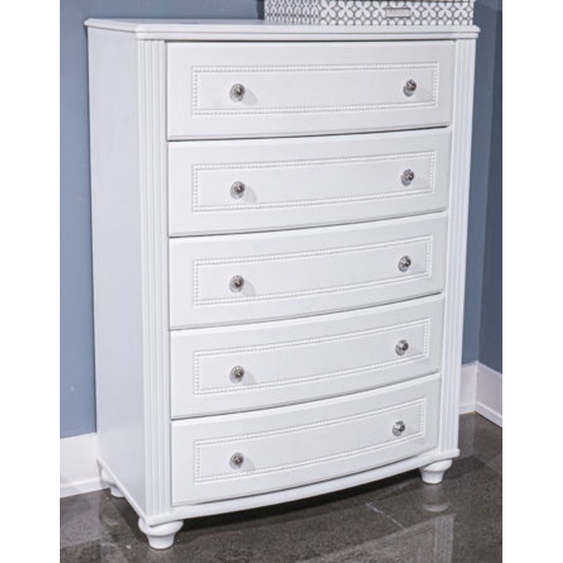 Kozlani – White – Five Drawer Chest