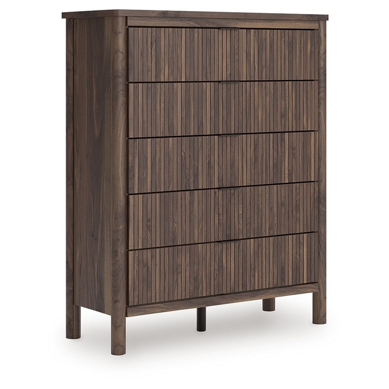 Pamytta – Brown – Five Drawer Wide Chest