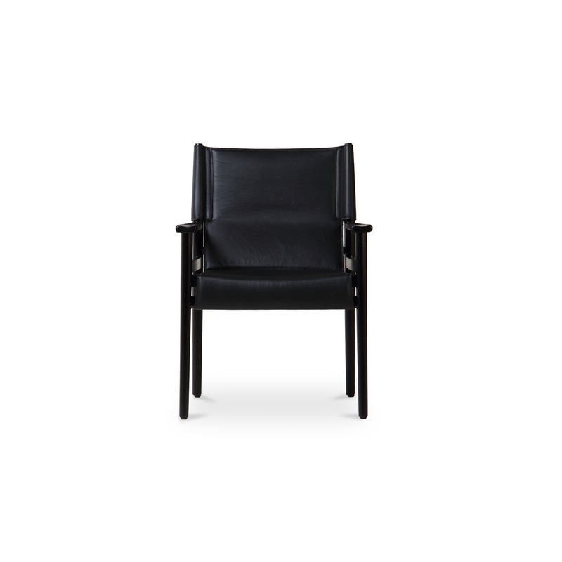 Remy Arm Chair Black Leather