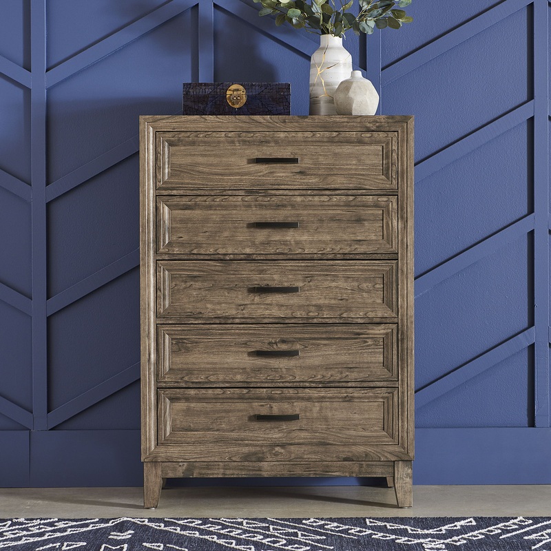 Ridgecrest – 5 Drawer Chest – Light Brown