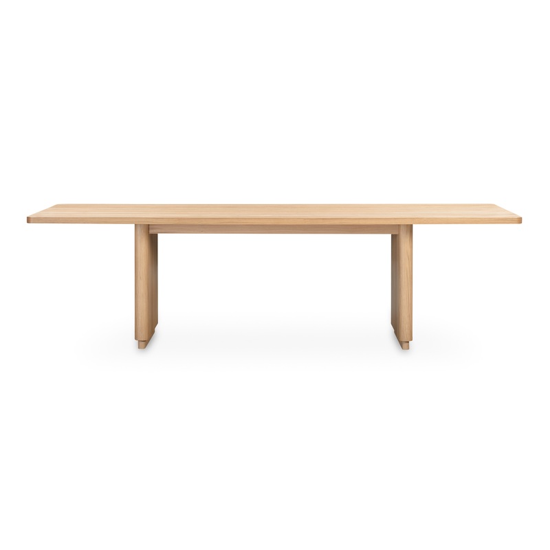 Round Off Large Dining Table Natural Oak