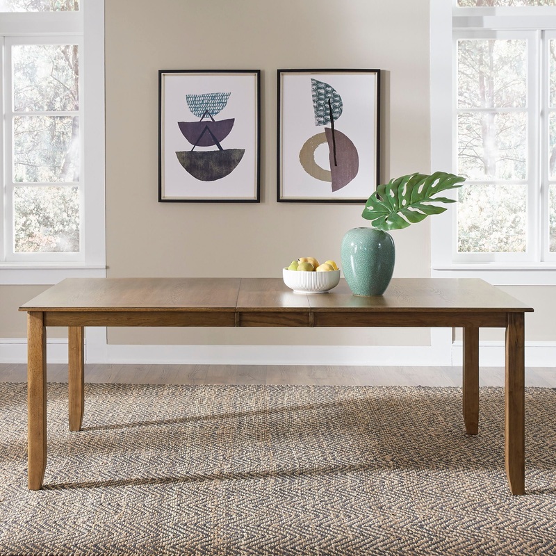 Santa Rosa – Rectangular Leg Table – Light Brown