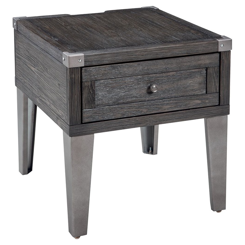 Todoe – Dark Gray – Rectangular End Table