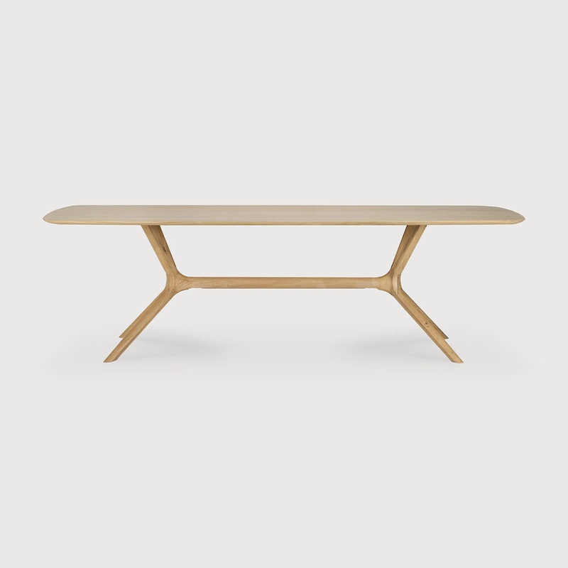 X Dining Table,98.5″ – Oak