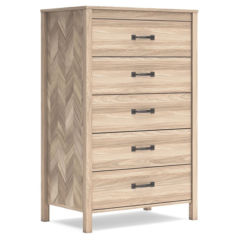 Battelle – Tan – Five Drawer Chest
