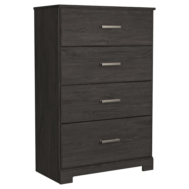 Belachime – Charcoal – Four Drawer Chest