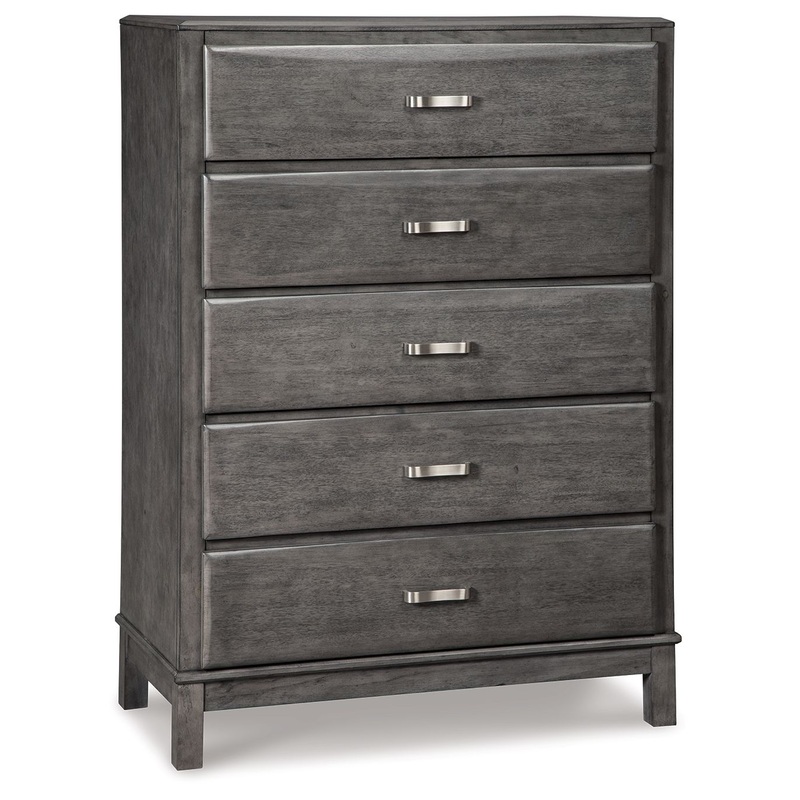Caitbrook – Gray – Five Drawer Chest