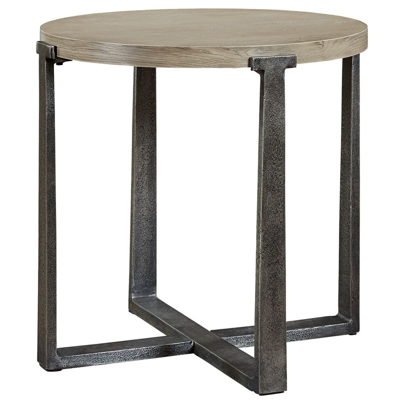 Dalenville – Gray – Round End Table
