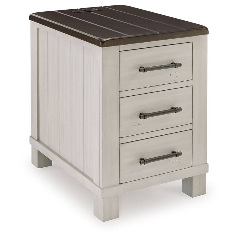 Darborn – Gray / Brown – Chair Side End Table