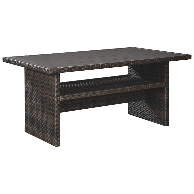 Easy Isle – Dark Brown / Beige – RECT Multi-Use Table