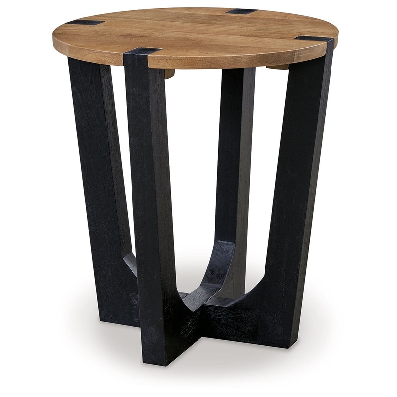 Hanneforth – Brown – Round End Table