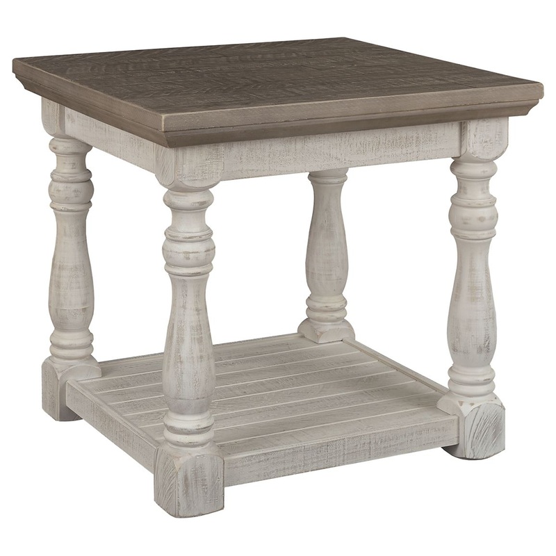 Havalance – Gray / White – Rectangular End Table