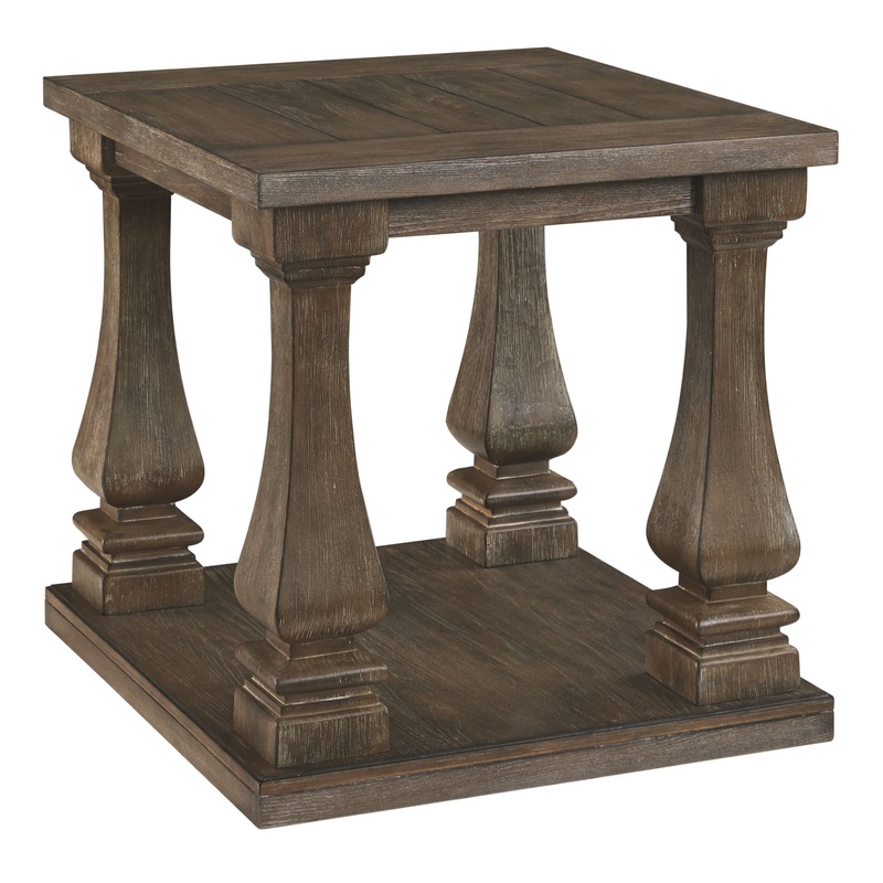 Johnelle – Gray – Rectangular End Table