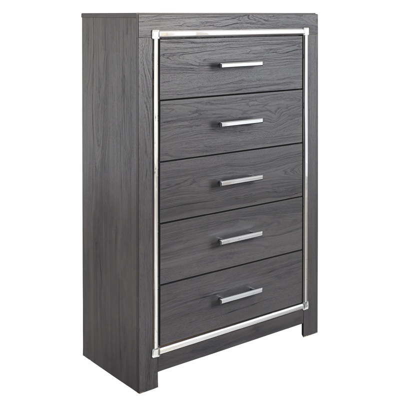 Lodanna – Gray – Five Drawer Chest