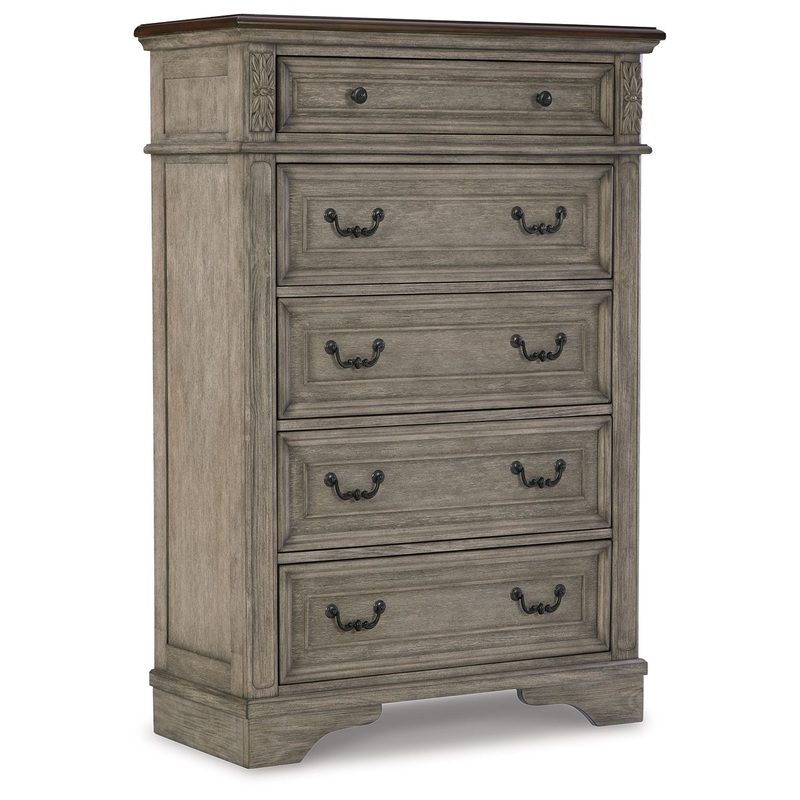 Lodenbay – Antique Gray – Five Drawer Chest
