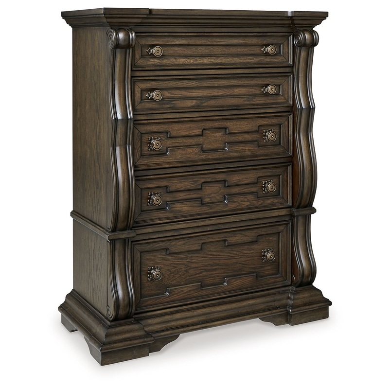Maylee – Dark Brown – Five Drawer Chest