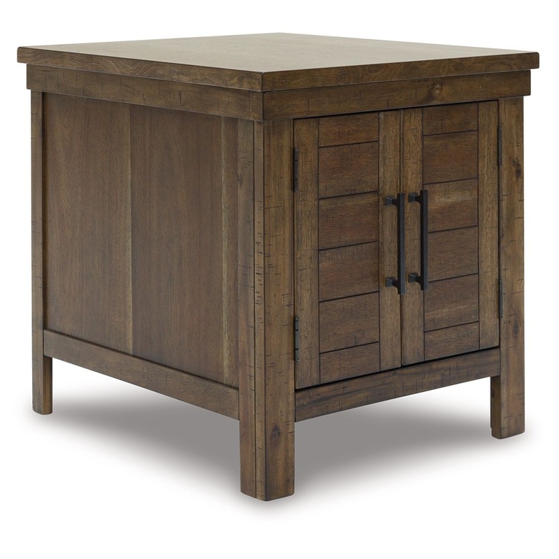 Moriville – Grayish Brown – Rectangular End Table
