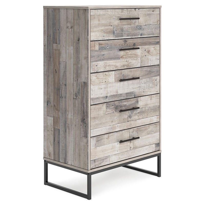 Neilsville – Whitewash – Five Drawer Chest