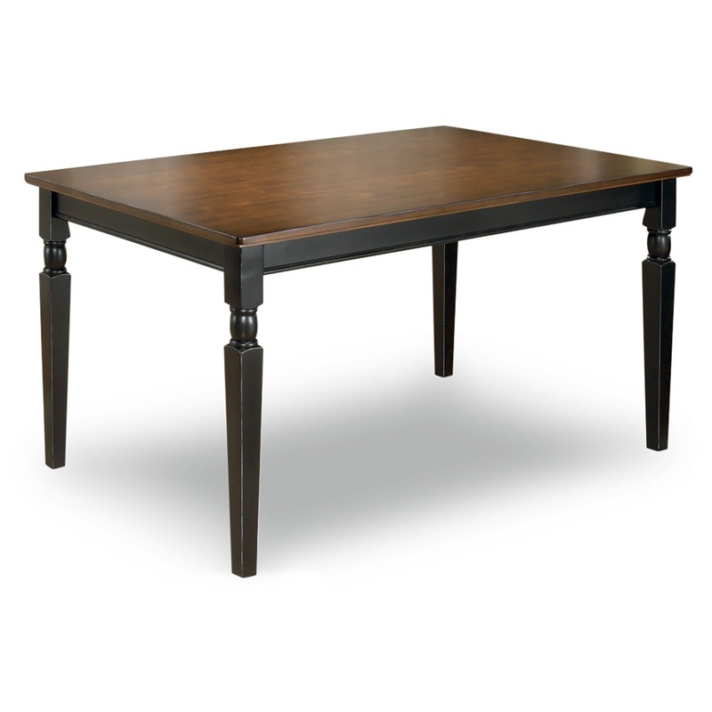 Owingsville – Black / Brown – Rectangular Dining Room Table