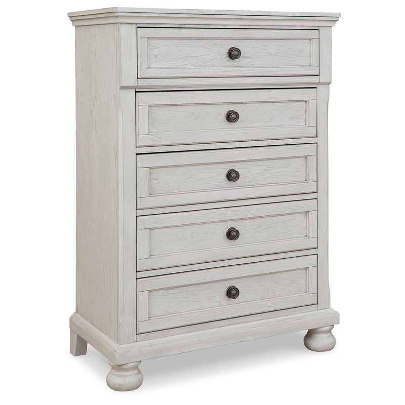 Robbinsdale – Antique White – Five Drawer Chest – Youth