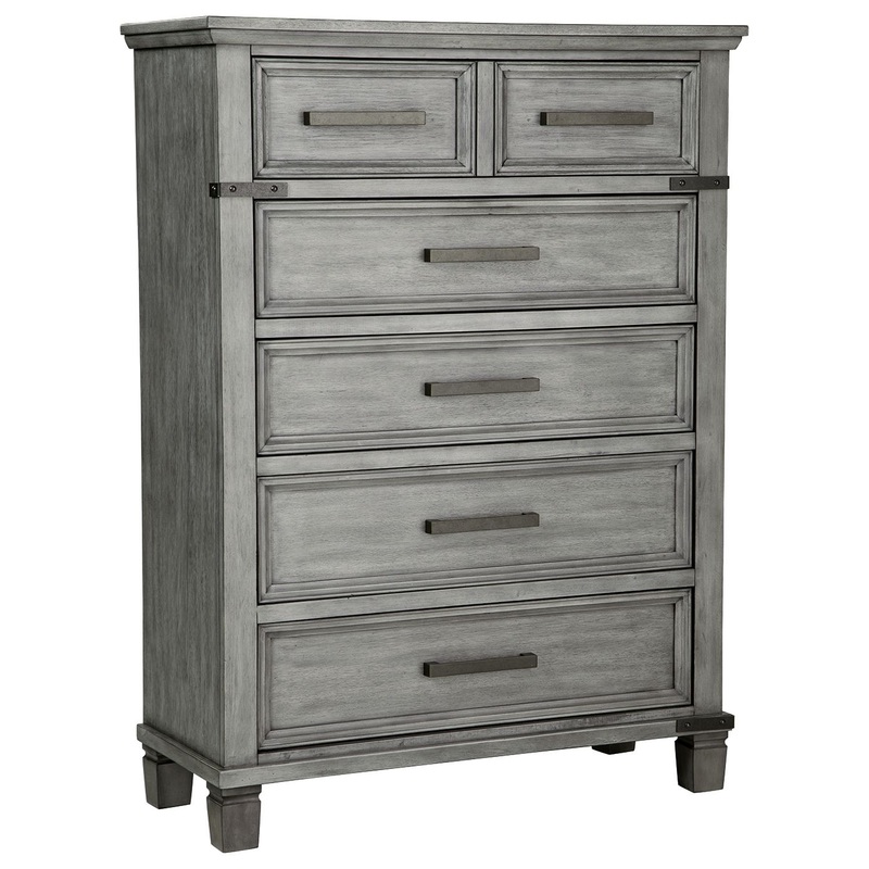 Russelyn – Gray – Five Drawer Chest