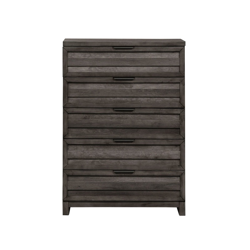 Tanners Creek – 5 Drawer Chest – Dark Gray
