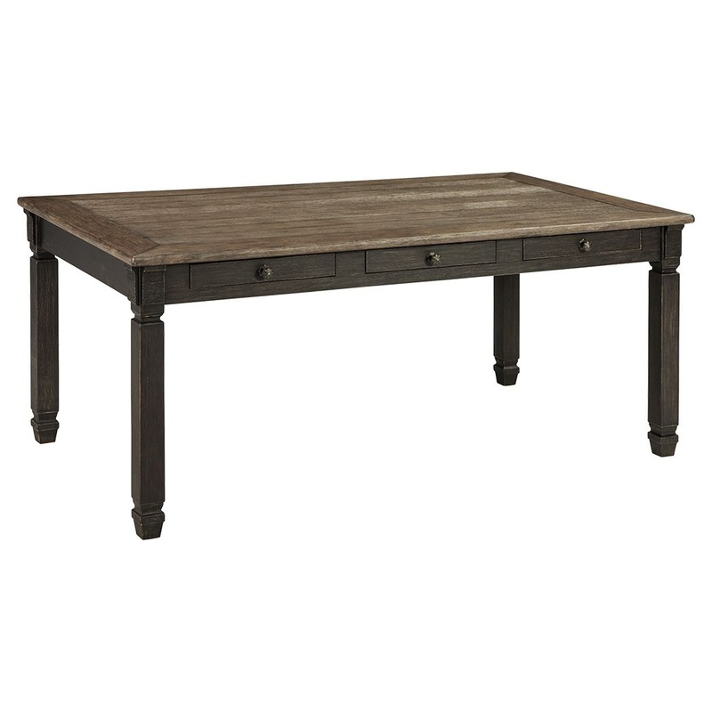 Tyler Creek – Black / Gray – Rectangular Dining Room Table