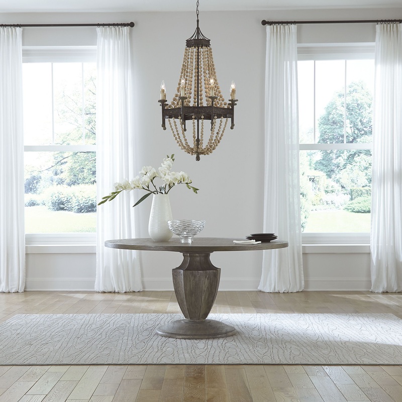 Westfield – Pedestal Table – Dark Brown