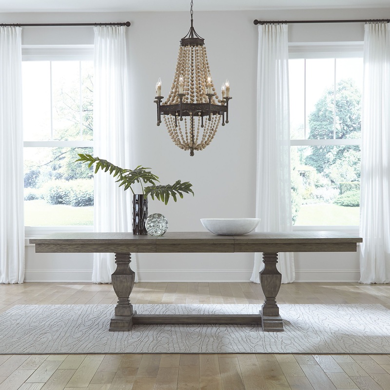 Westfield – Trestle Table – Dark Brown