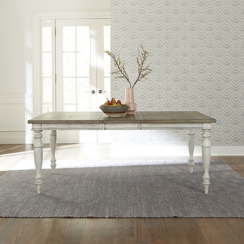 Whitney – Rectangular Leg Table – White