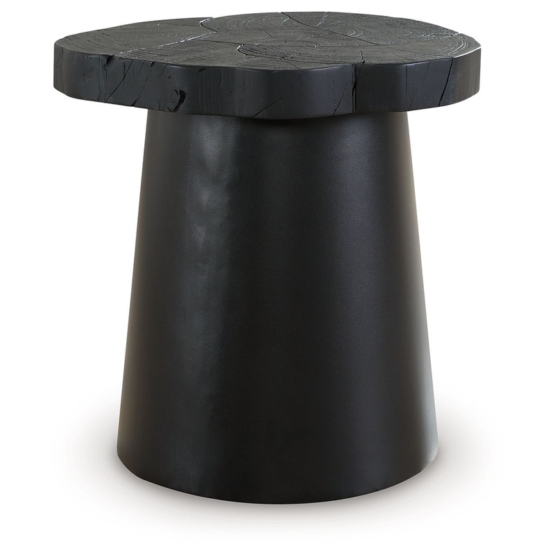 Wimbell – Black – Round End Table