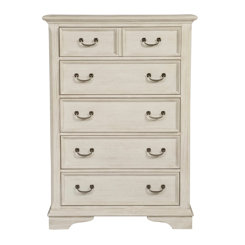 Bayside – 5 Drawer Chest – White